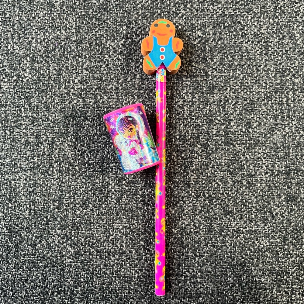 Y2k Lisa Frank Pencil w/ Topper & Party Bag Kaleidoscope•
